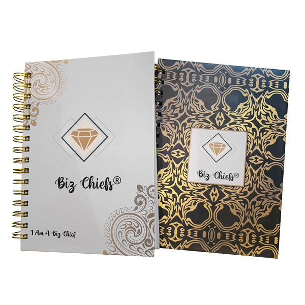 Biz Chiefs® Notebooks: Set of 2 (Gray and Black)